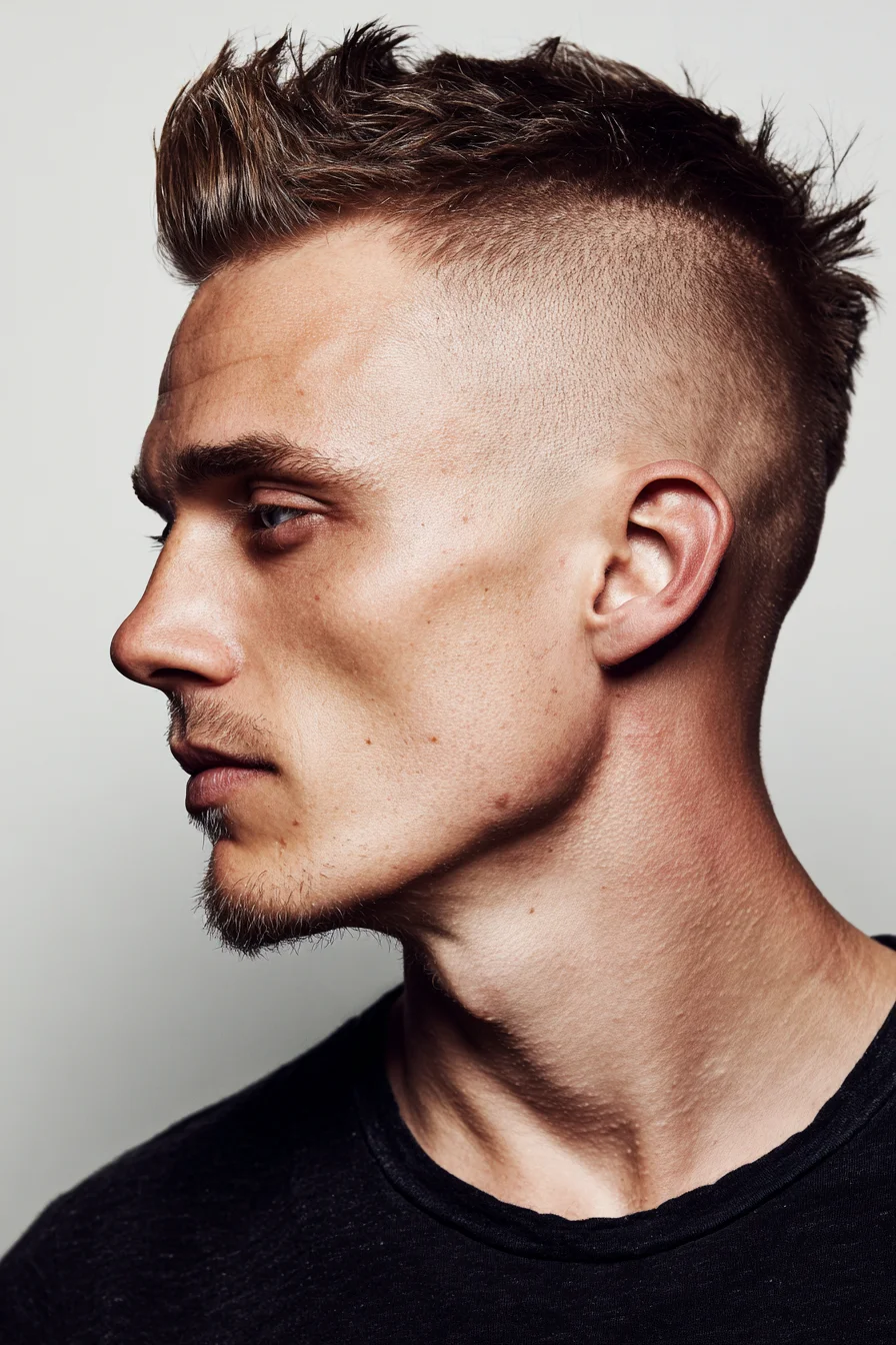 Textured Short Quiff with High Skin Fade — Mens Modern Fade & Texture