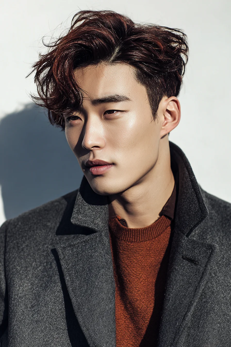 Textured Side-Swept Quiff with Tapered Sides — Mens Haircut & Styling