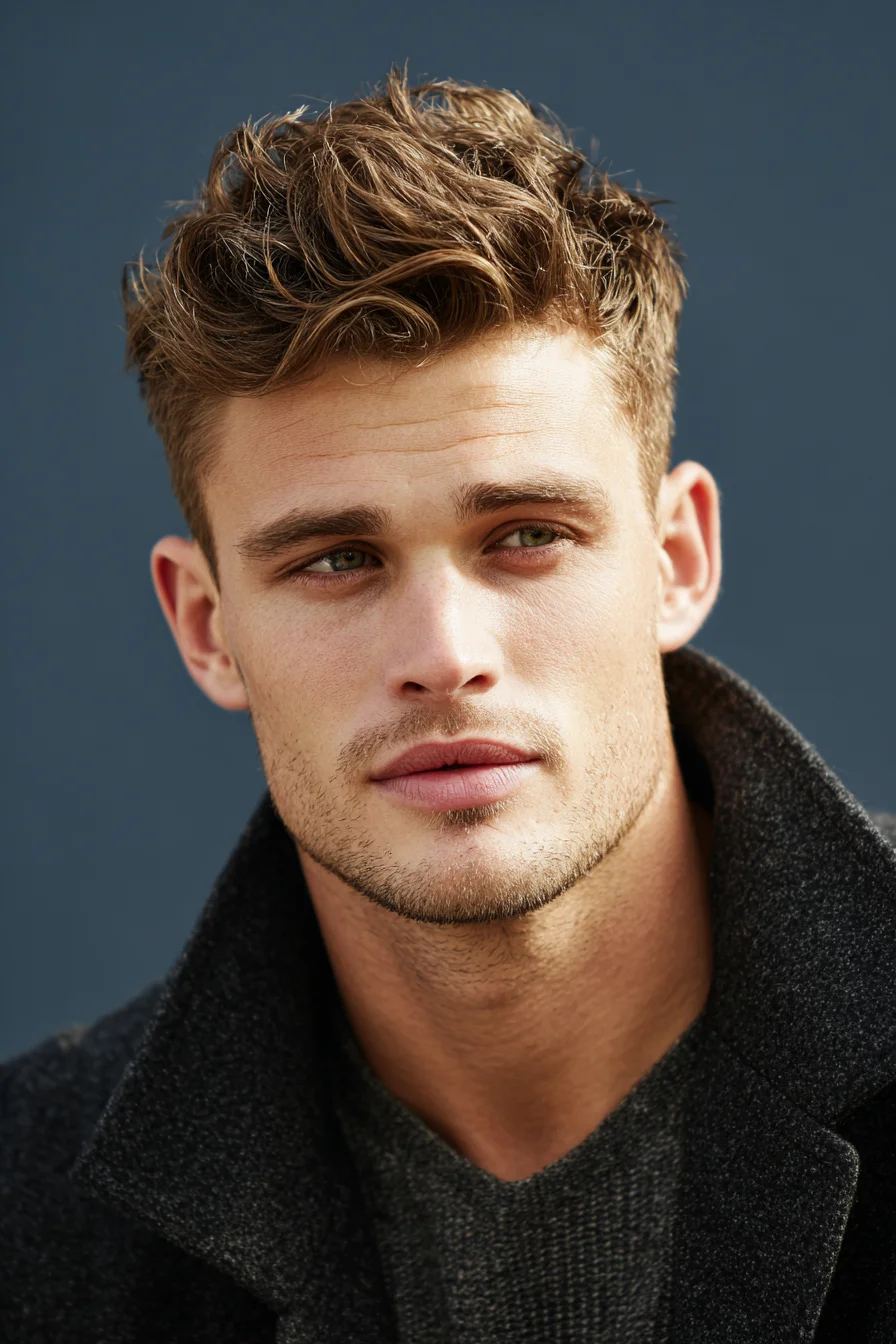 Textured Tousled Crop with Short Sides — Modern Mens Hairstyle