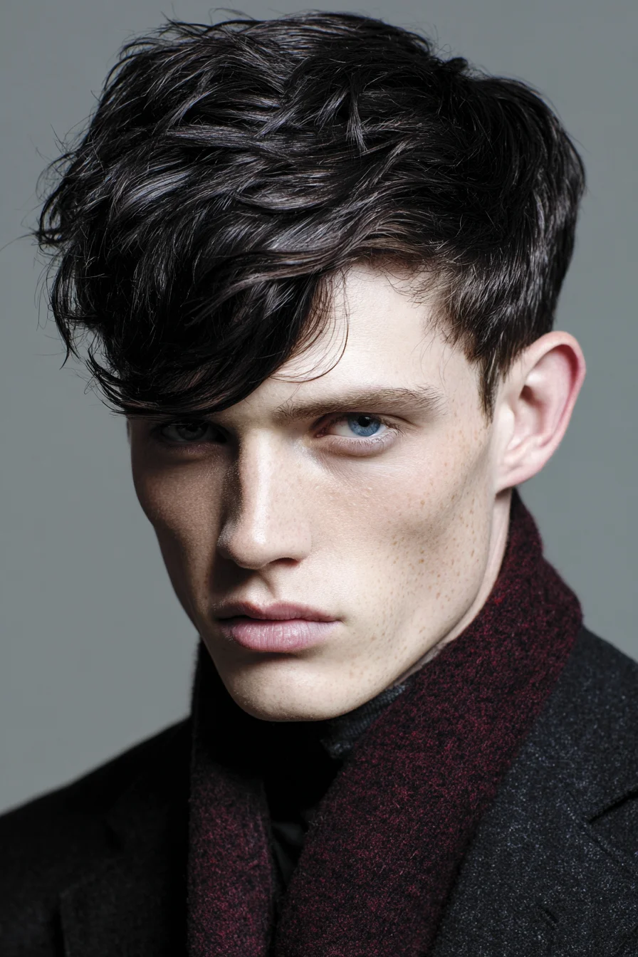 Textured Tousled Fringe with Tapered Sides — Modern Mens Hairstyle