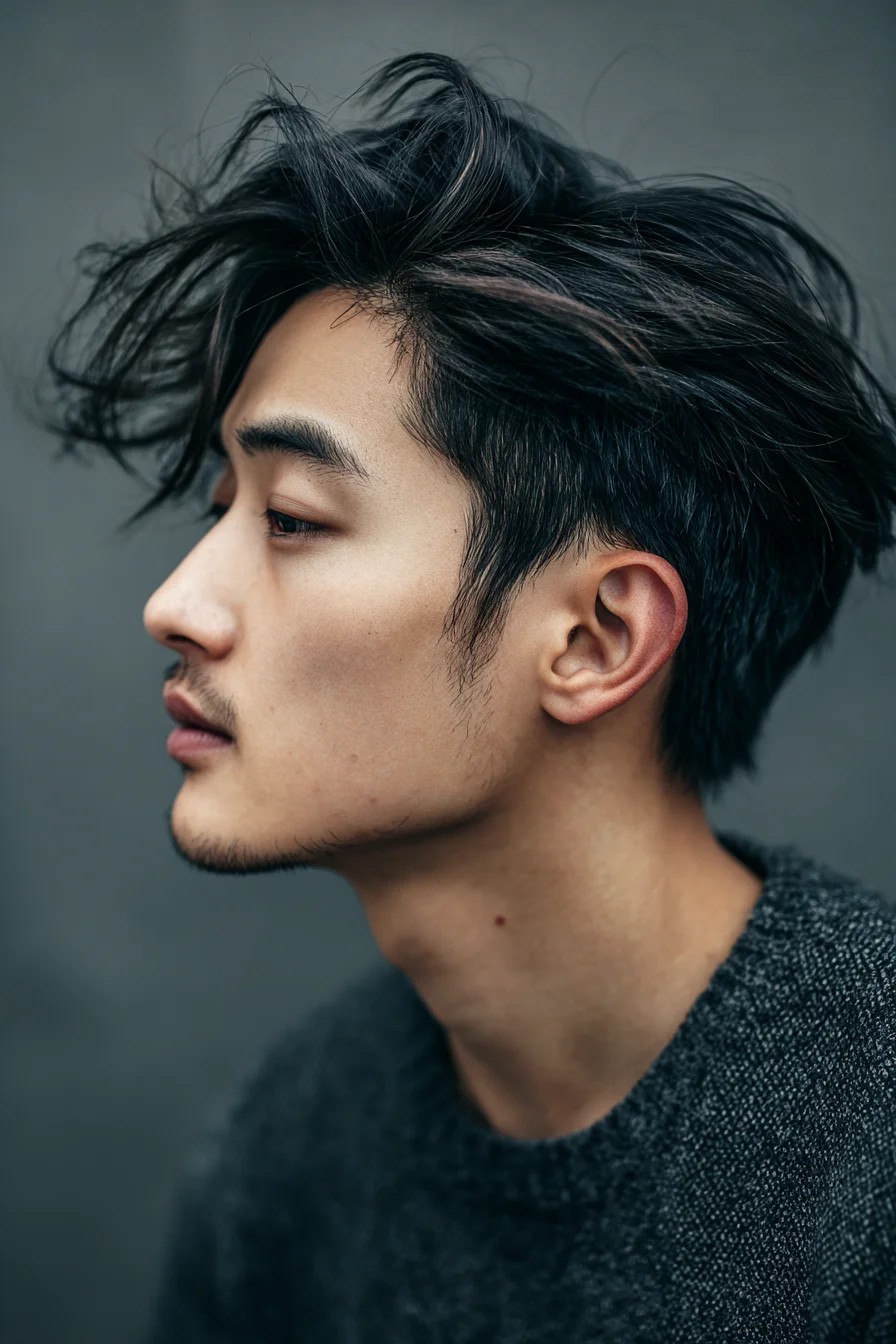 Textured Tousled Top with Short Tapered Sides — Mens Hairstyle
