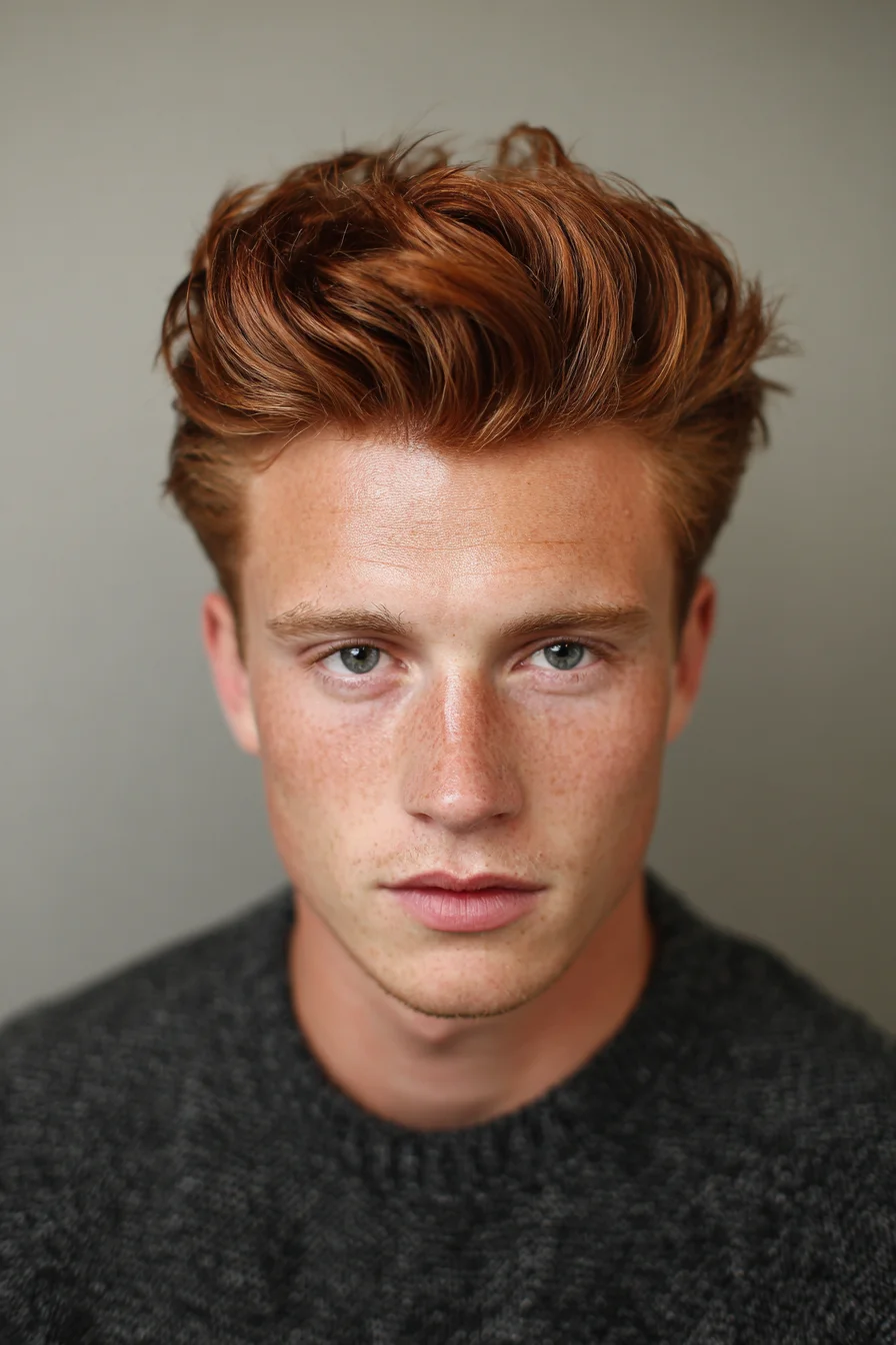 Textured Voluminous Quiff — Modern Mens Quiff/Pompadour Style