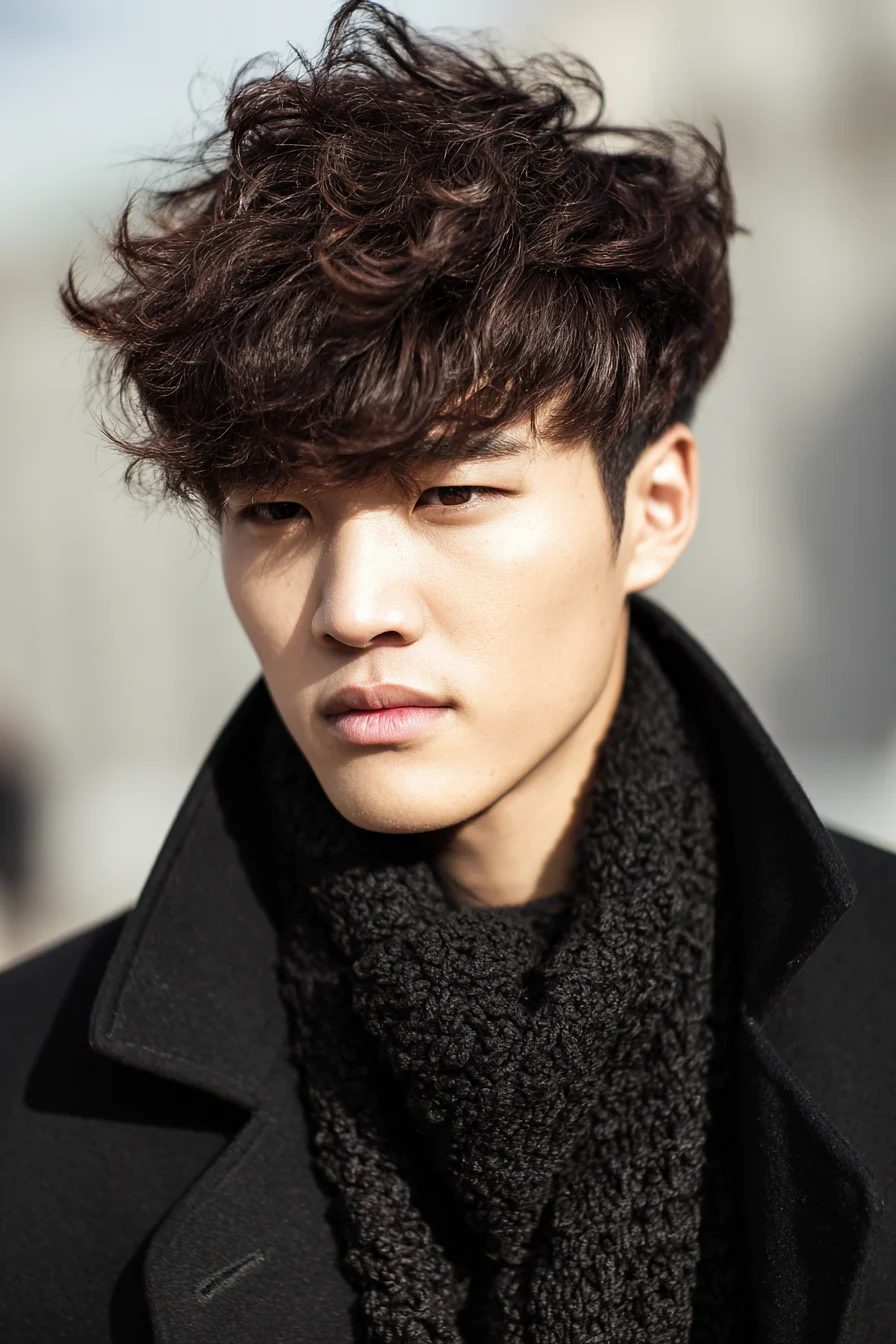 Textured Wavy Crop with Tapered Sides — Mens Modern Fringe Hairstyle