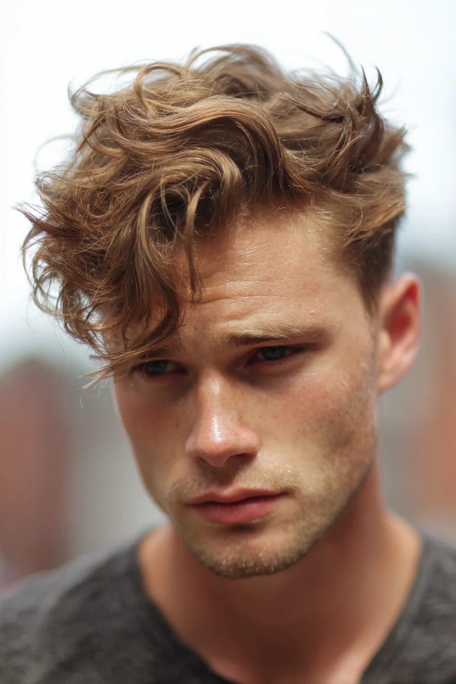 Textured Wavy Quiff with Short Sides — Modern Mens Hairstyle