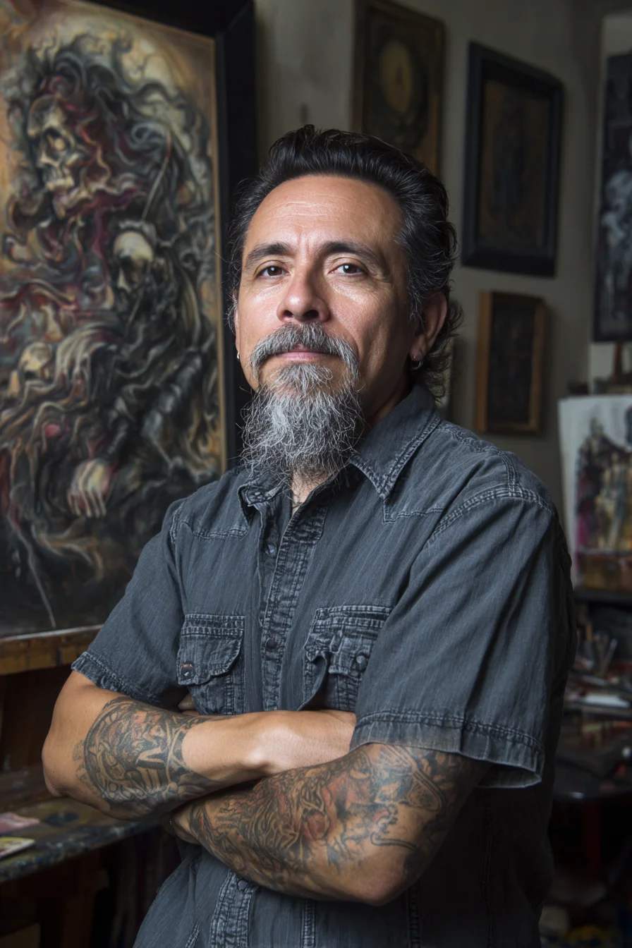 Black & Grey Neo-Traditional Forearm Sleeve — Skull, Wave & Floral Motifs