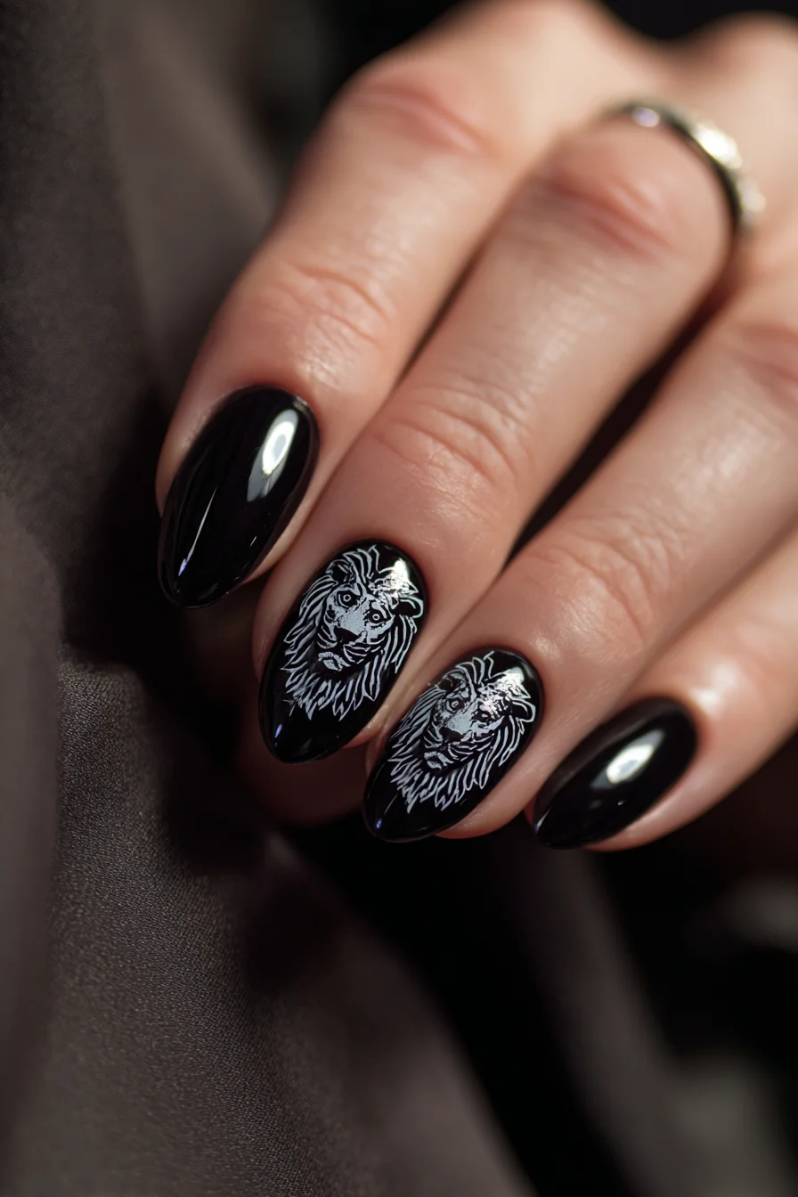 Lion Head Linework Tattoo — Minimalist Masculine Lion Design