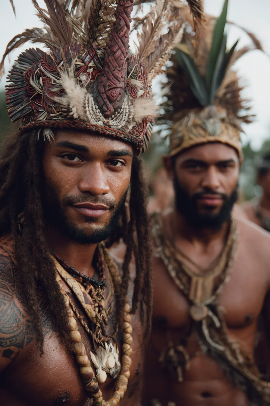 Long Natural Dreadlocks with Beard — Mens Textured Long Hairstyle