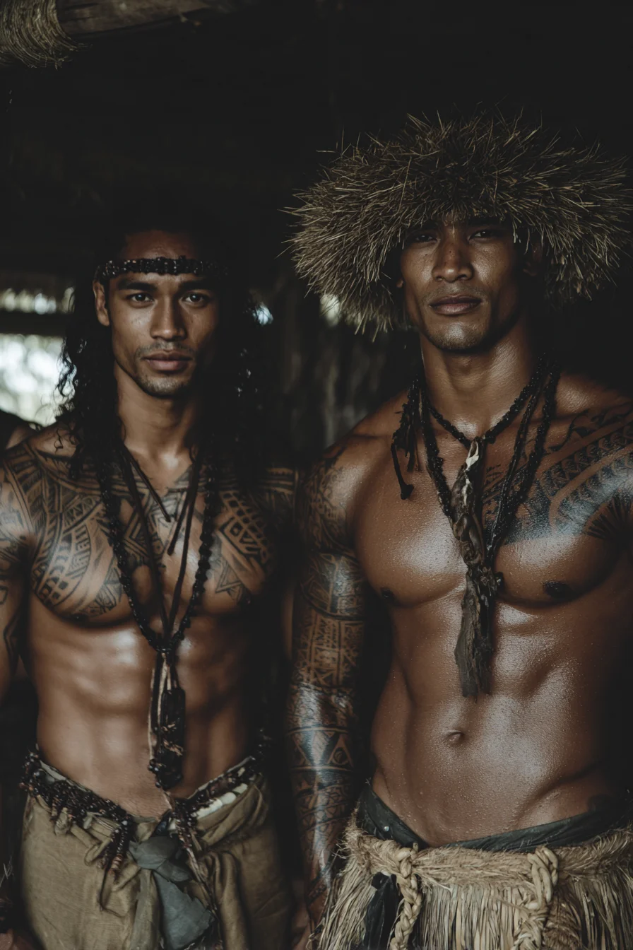 Mens Long Textured Waves with Headband — Natural Beachy Texture