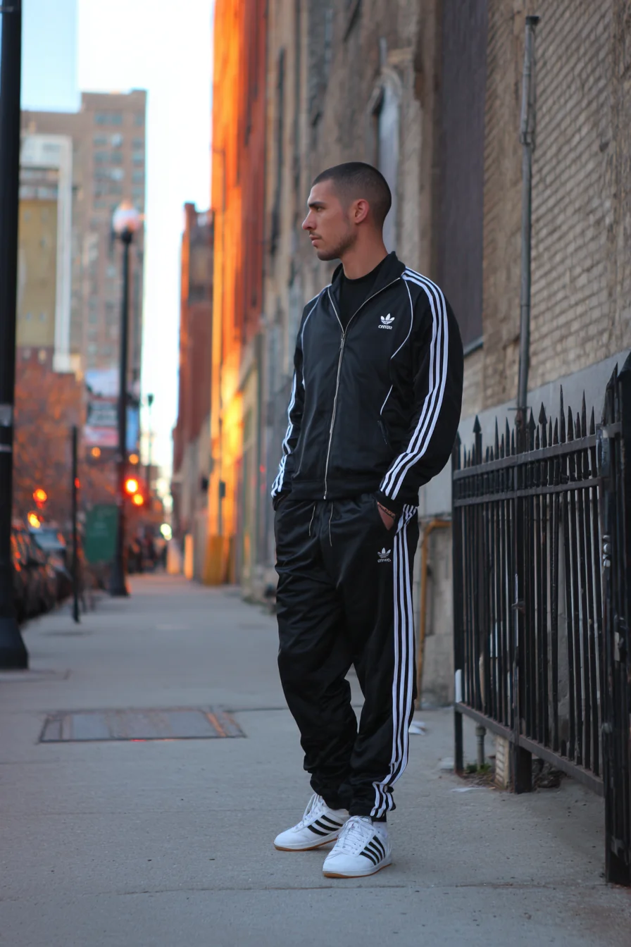 Modern Streetwear: Mens Black Tracksuit Styling & Fit Guide