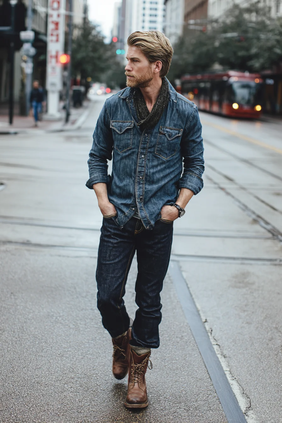 Textured Back-Swept Mens Hairstyle — Medium-Length Quiff