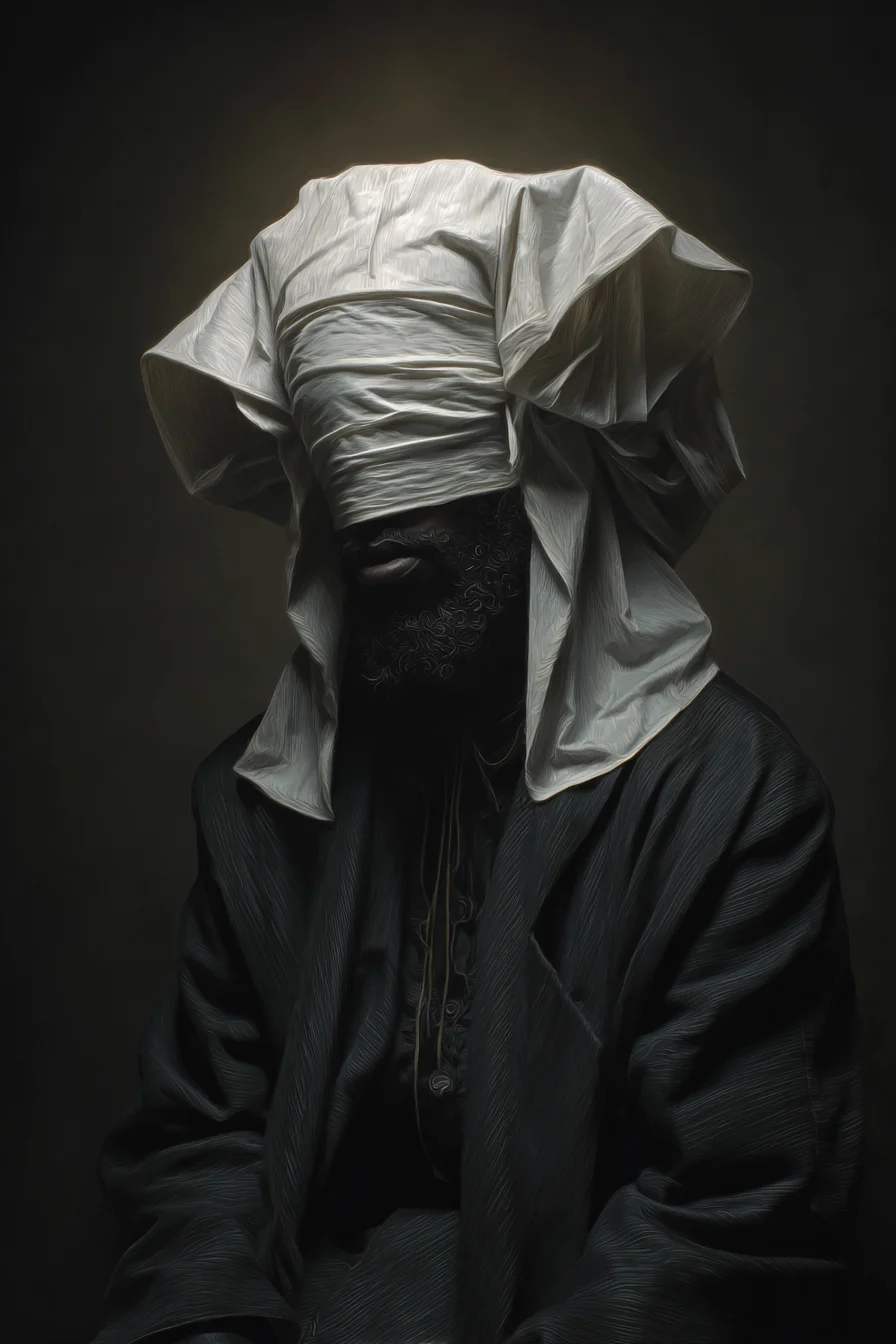 Textured Crop with Full Beard and Modern Headwrap