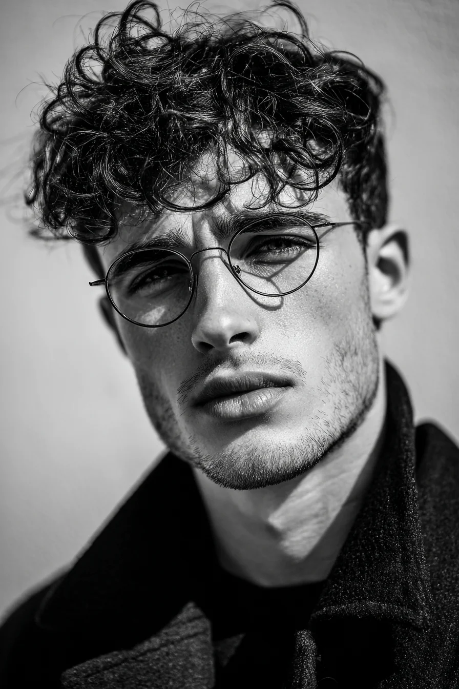 Textured Curly Crop with Tapered Sides — Modern Mens Curly Hairstyle