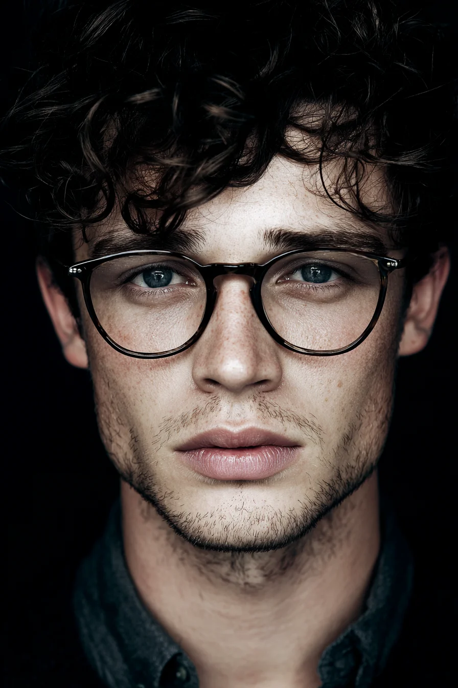 Textured Curly Fringe with Tapered Sides — Modern Mens Hairstyle