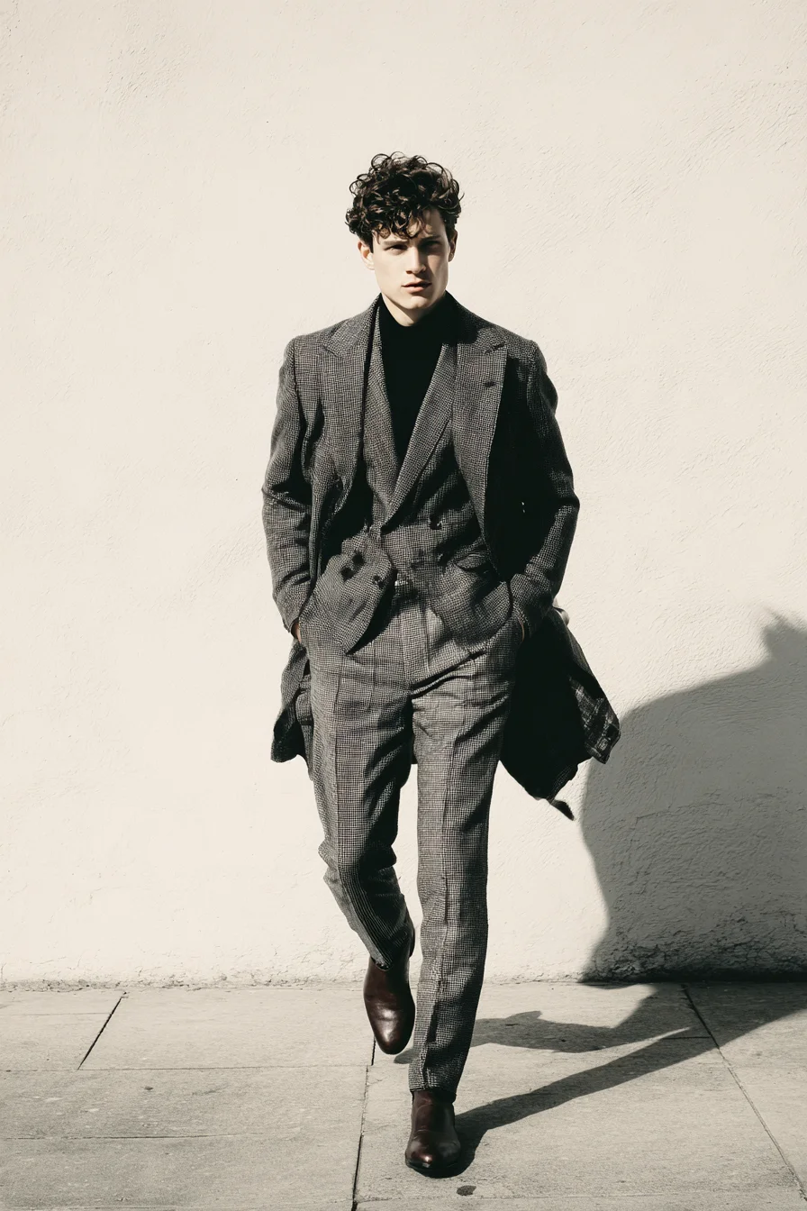 Textured Curly Top with Short Tapered Sides — Mens Modern Curly Hair