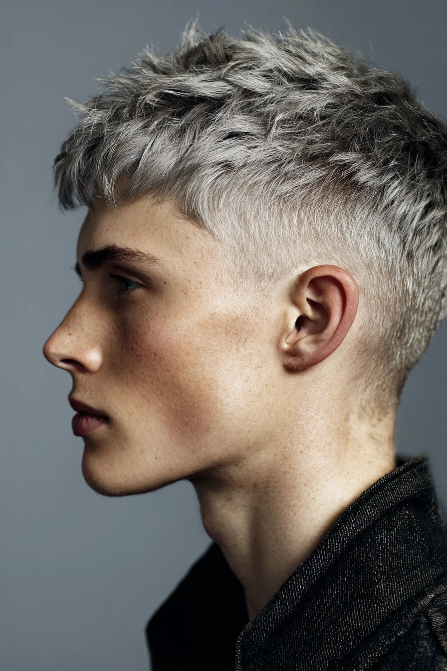 Textured French Crop with Low Fade — Mens Short Crop Hairstyle