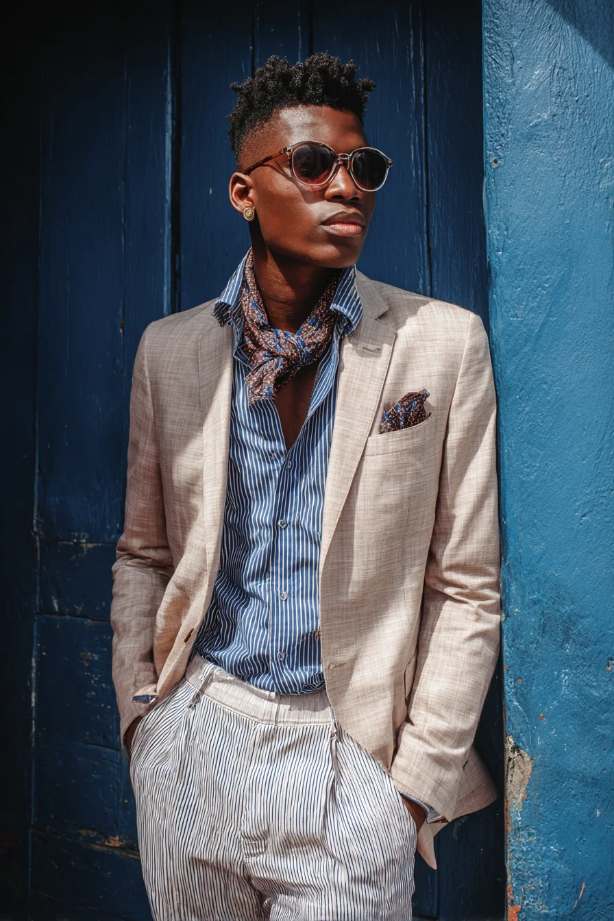 Textured High Fade with Short Natural Curls