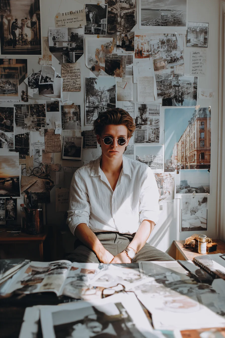 Textured Medium-Length Quiff — Brushed-Back Volume for Modern Men