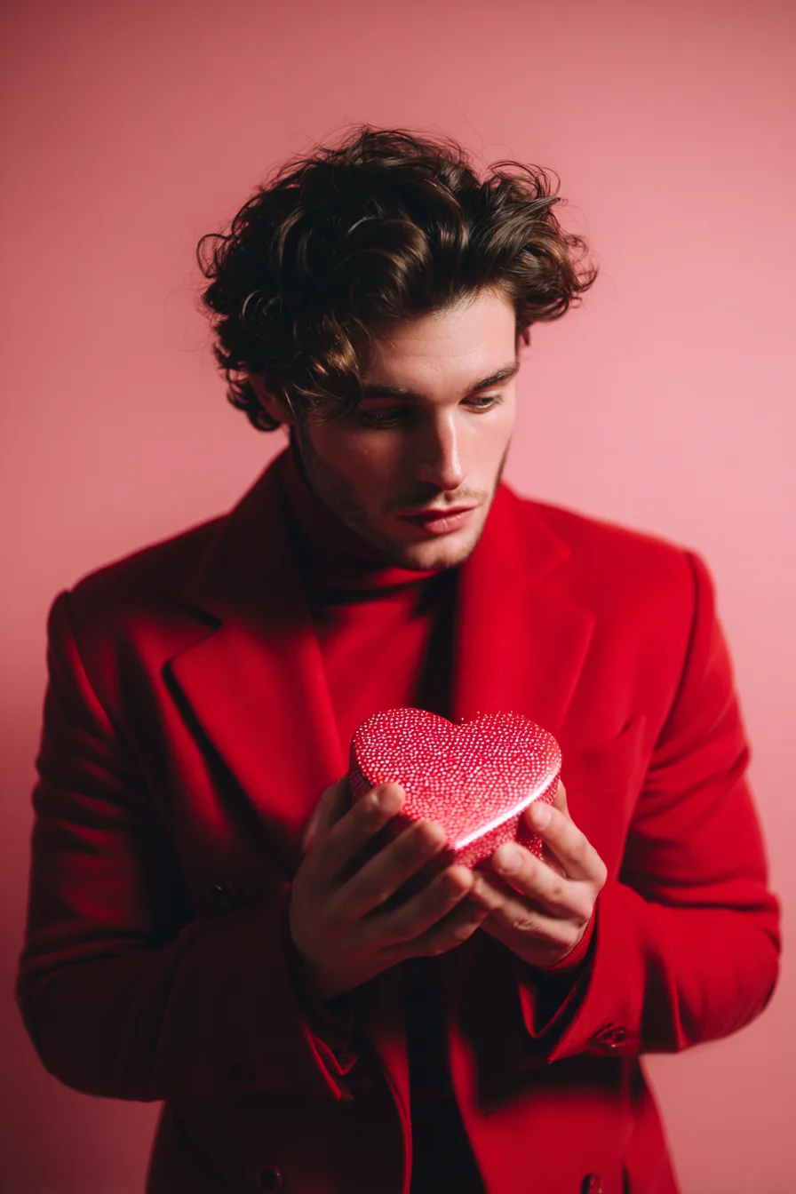 Textured Medium-Length Wavy Hairstyle for Men