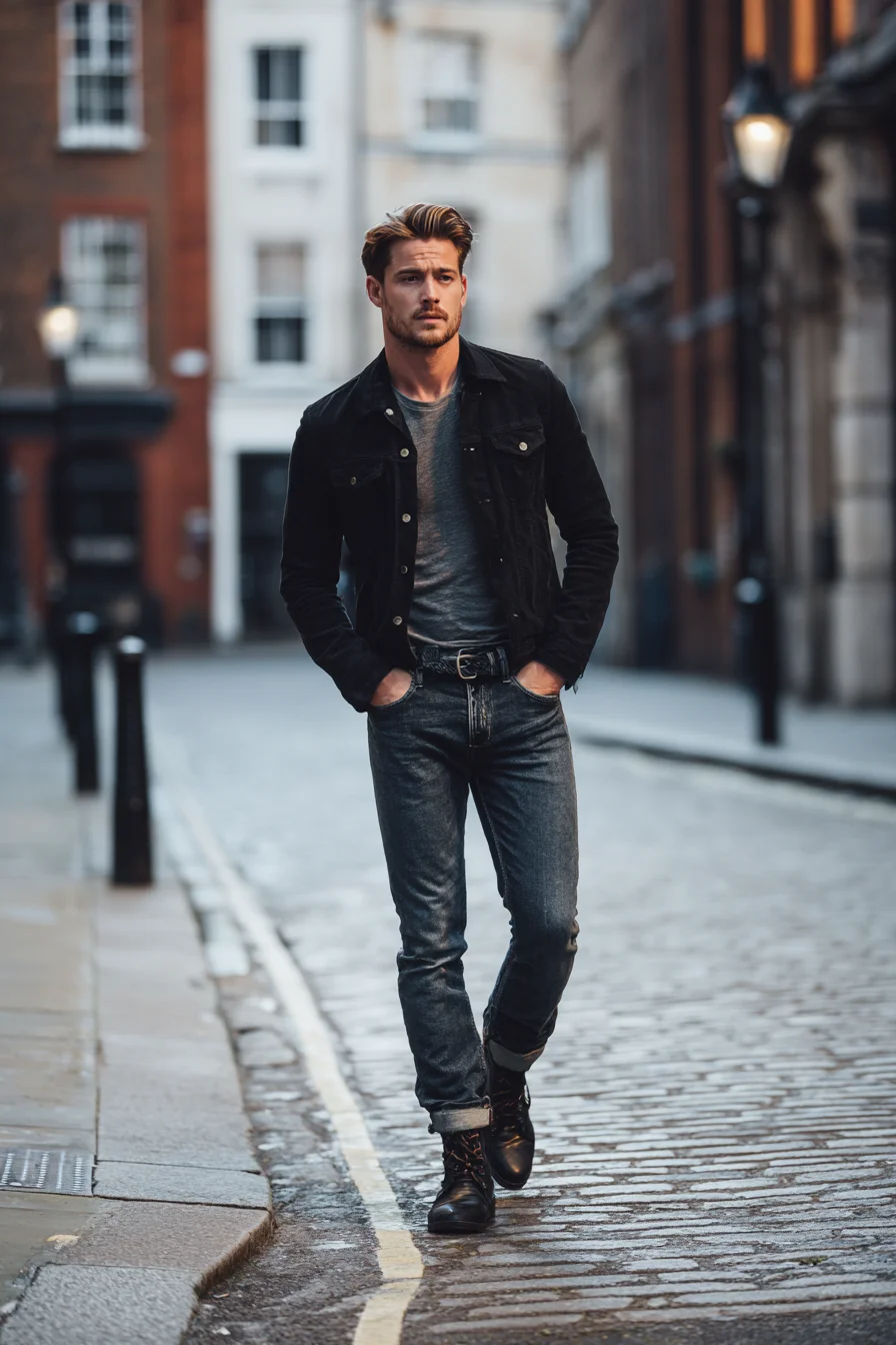 Textured Modern Quiff with Tapered Sides for Men