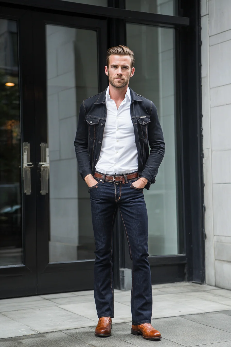 Textured Pompadour for Men — Tapered Sides & Brush‑Back Volume