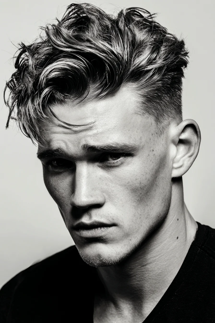 Textured Quiff with Low Skin Fade — Modern Mens Hairstyle