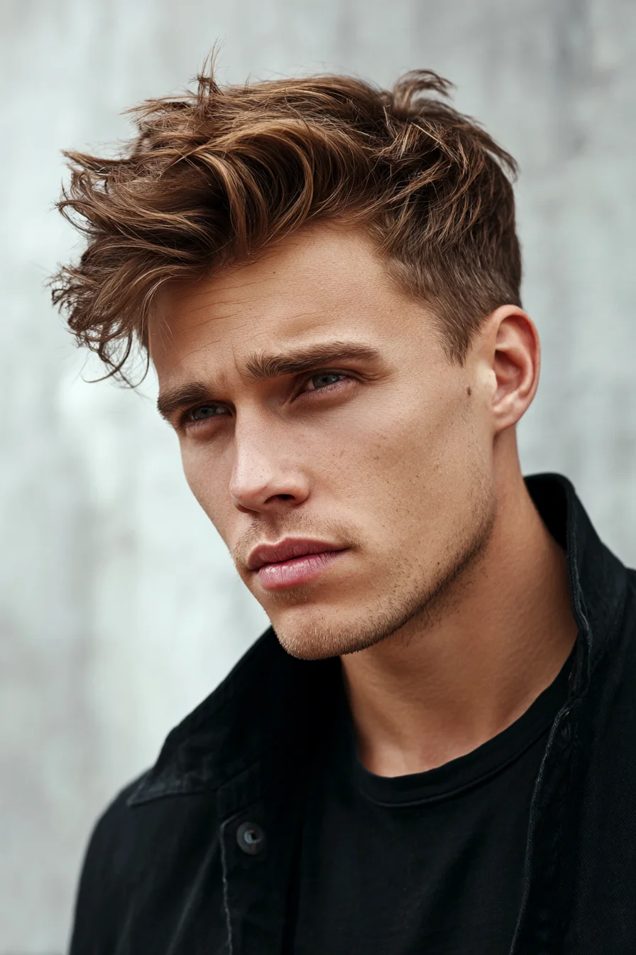 Textured Quiff with Tapered Sides — Modern Mens Hairstyle