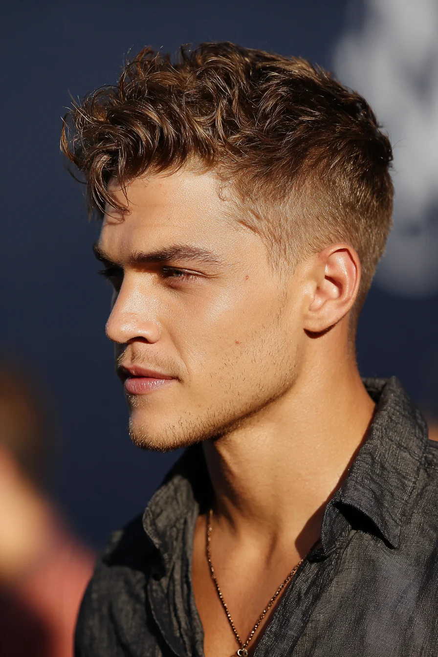 Textured Short Crop with Tapered Sides — Modern Mens Messy Quiff