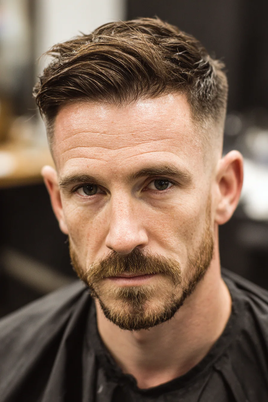 Textured Side Part with Low Fade — Modern Mens Short Back & Sides