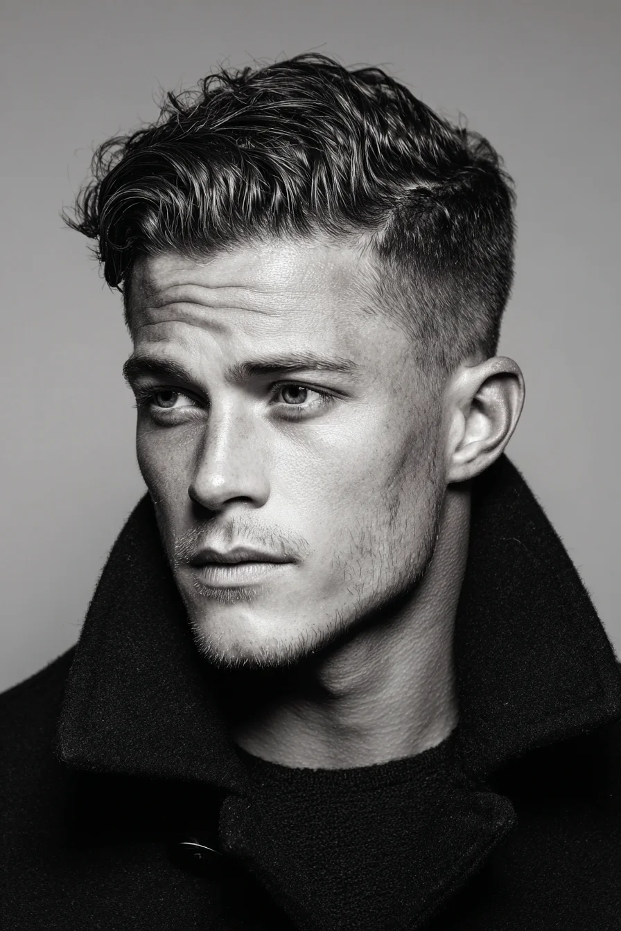 Textured Side-Swept Crop with Low Fade — Modern Mens Hairstyle