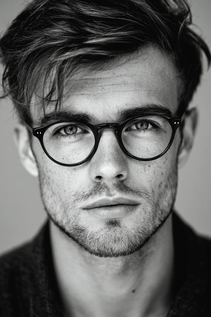 Textured Side-Swept Fringe with Tapered Sides — Modern Mens Medium-Length Cut