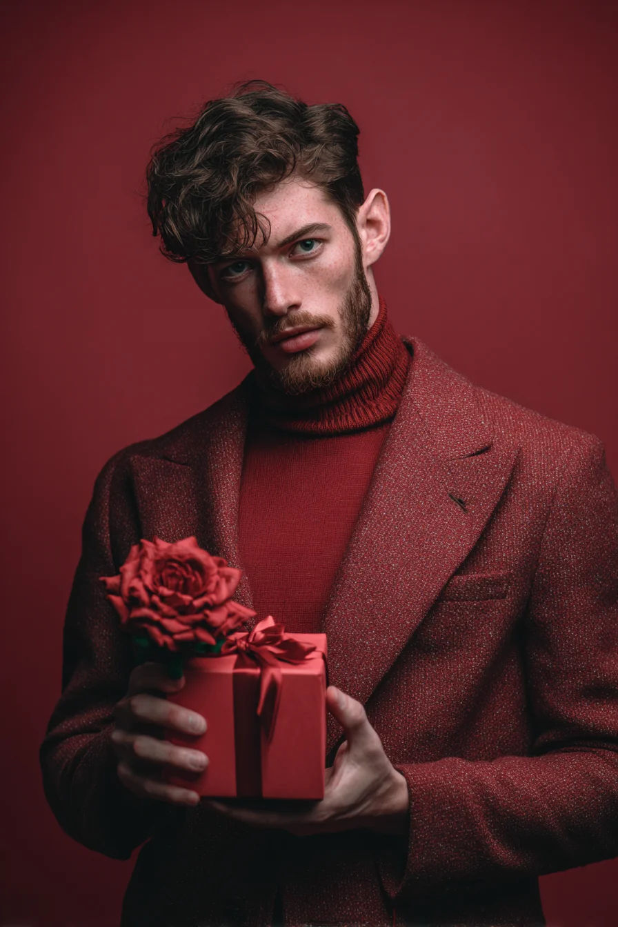 Textured Wavy Fringe for Men — Medium-Length Matte Crop