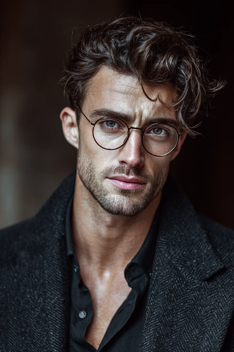 Textured Wavy Fringe with Tapered Sides — Modern Mens Hairstyle