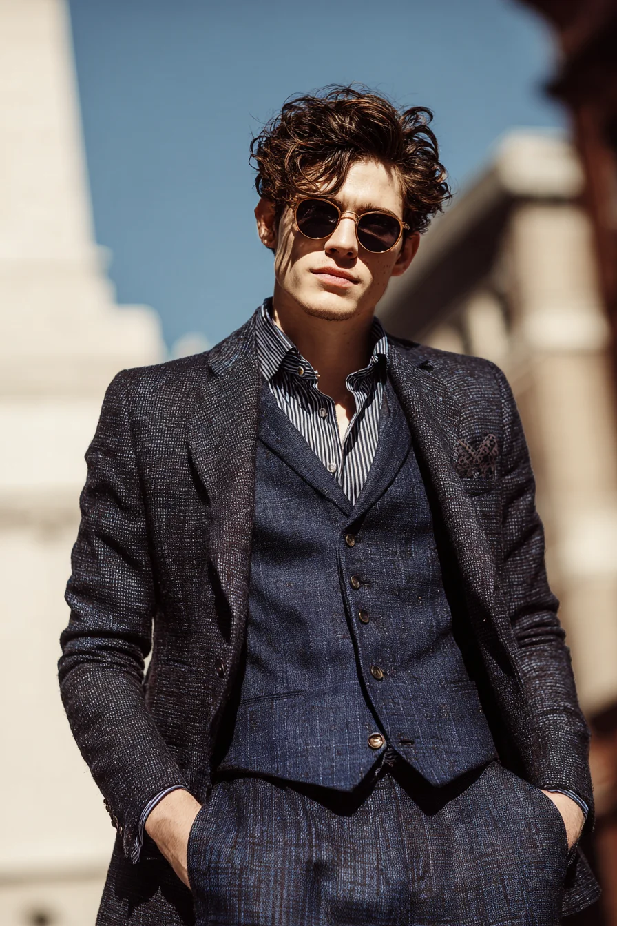 Textured Wavy Quiff for Men — Modern Tousled Volume