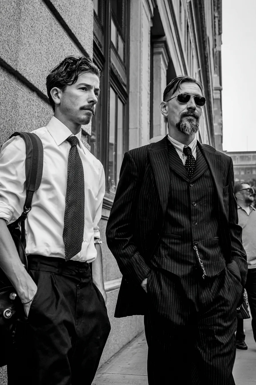 Textured Wavy Side Part — Medium-Length Mens Hairstyle